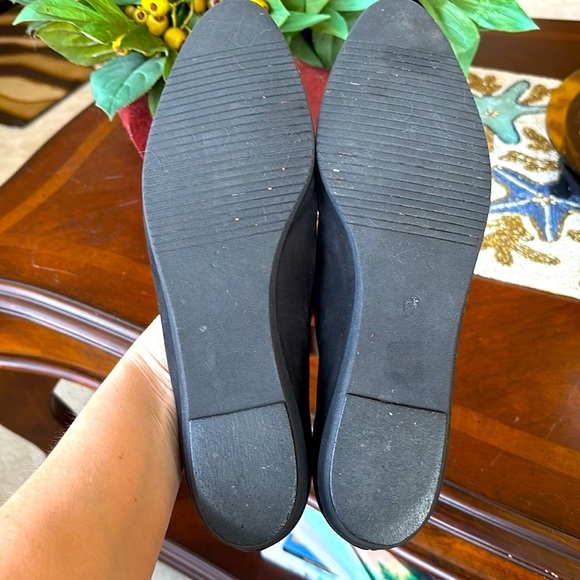Salvatore Ferragamo Black Suede Leather Loafers Slip On Shoes Embroidered Logo - Picture 14 of 16